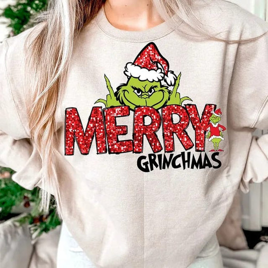 Merry Grinchmas Crewneck sweater